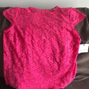 Liz Claiborne Pink Lace Top